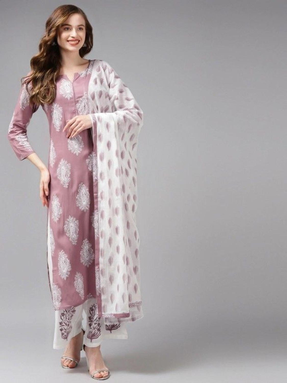Image of Jaitpuriya fashion Women Kurta Pant Dupatta Set