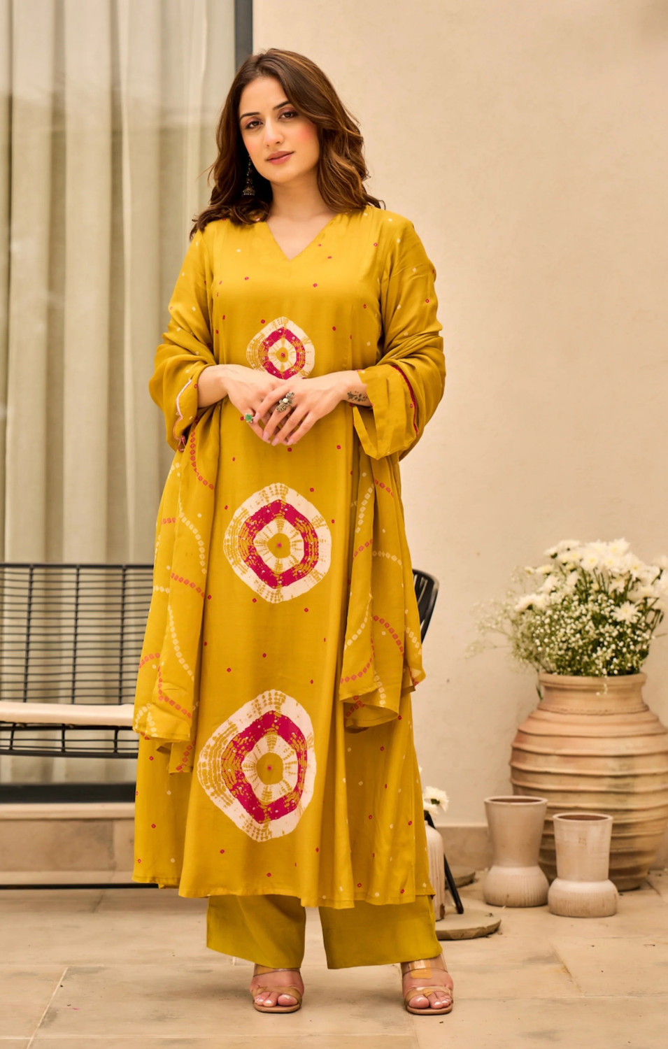 Image of Klosia Women Kurta Pant Dupatta Set