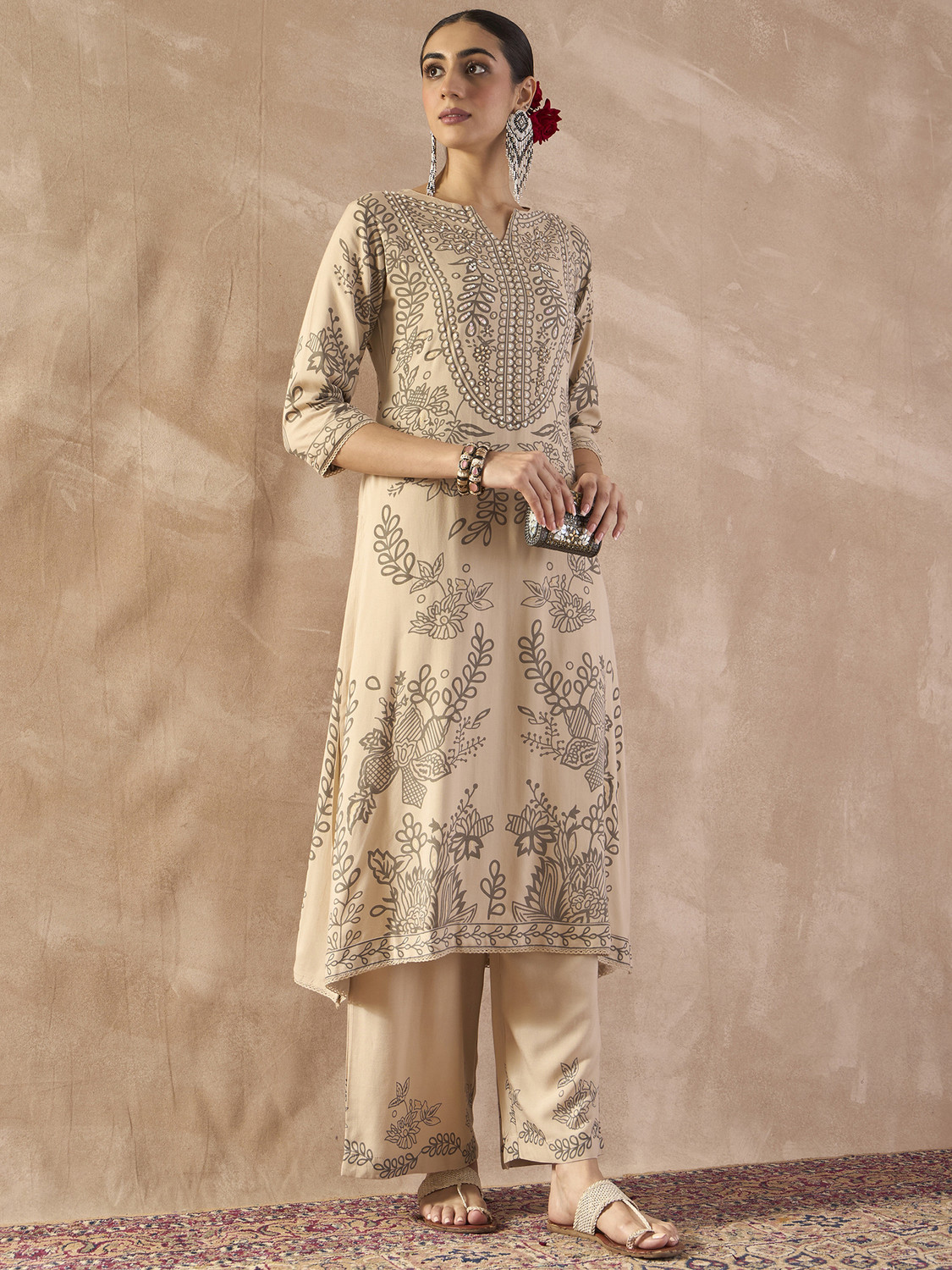 Image of Indo Era Women Kurta Pant Set