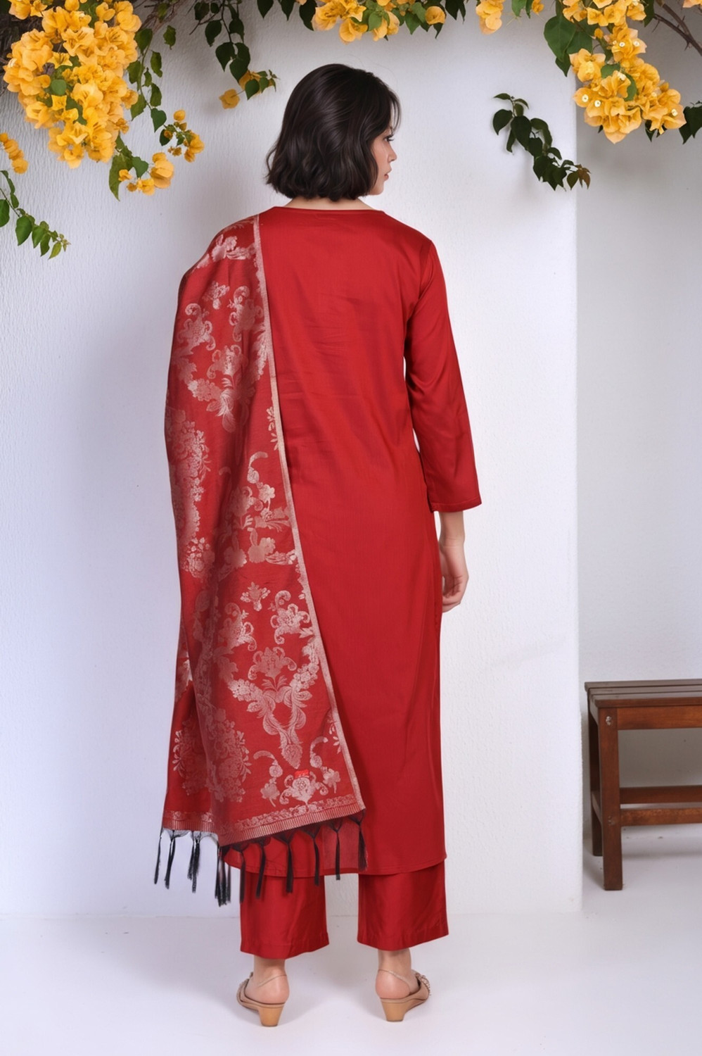 Image of W Women Kurta Pant Dupatta Set