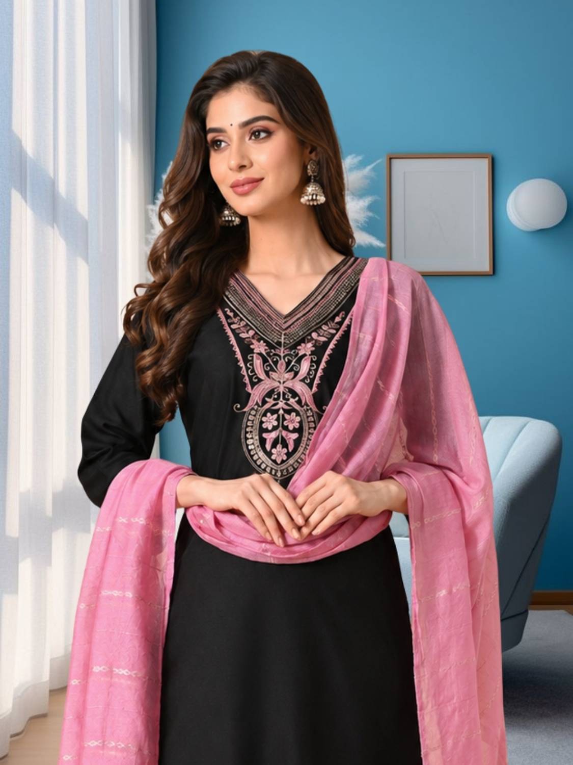 aurbhi Women Kurti Pant Dupatta Set