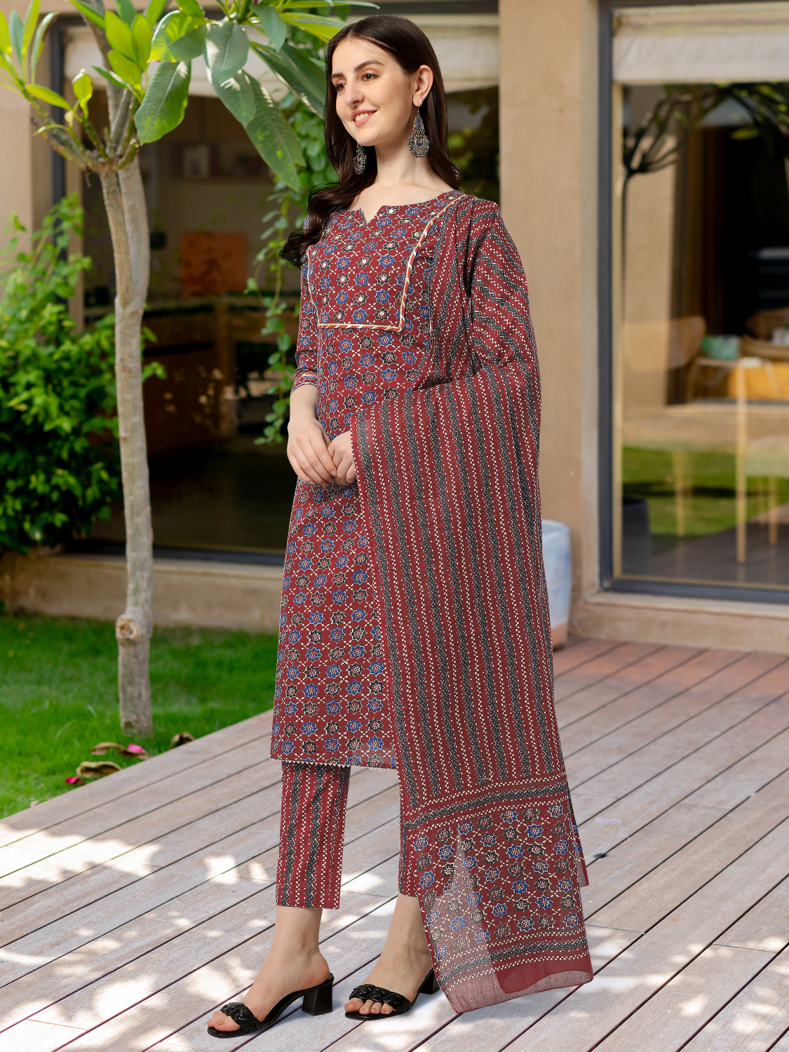 Image of MIRCHI FASHION Women Kurta Pant Dupatta Set