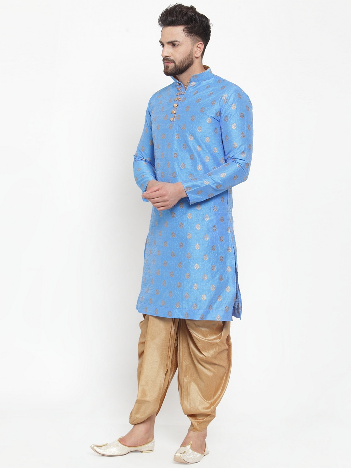 Image of Larwa Men Kurta Dhoti Set