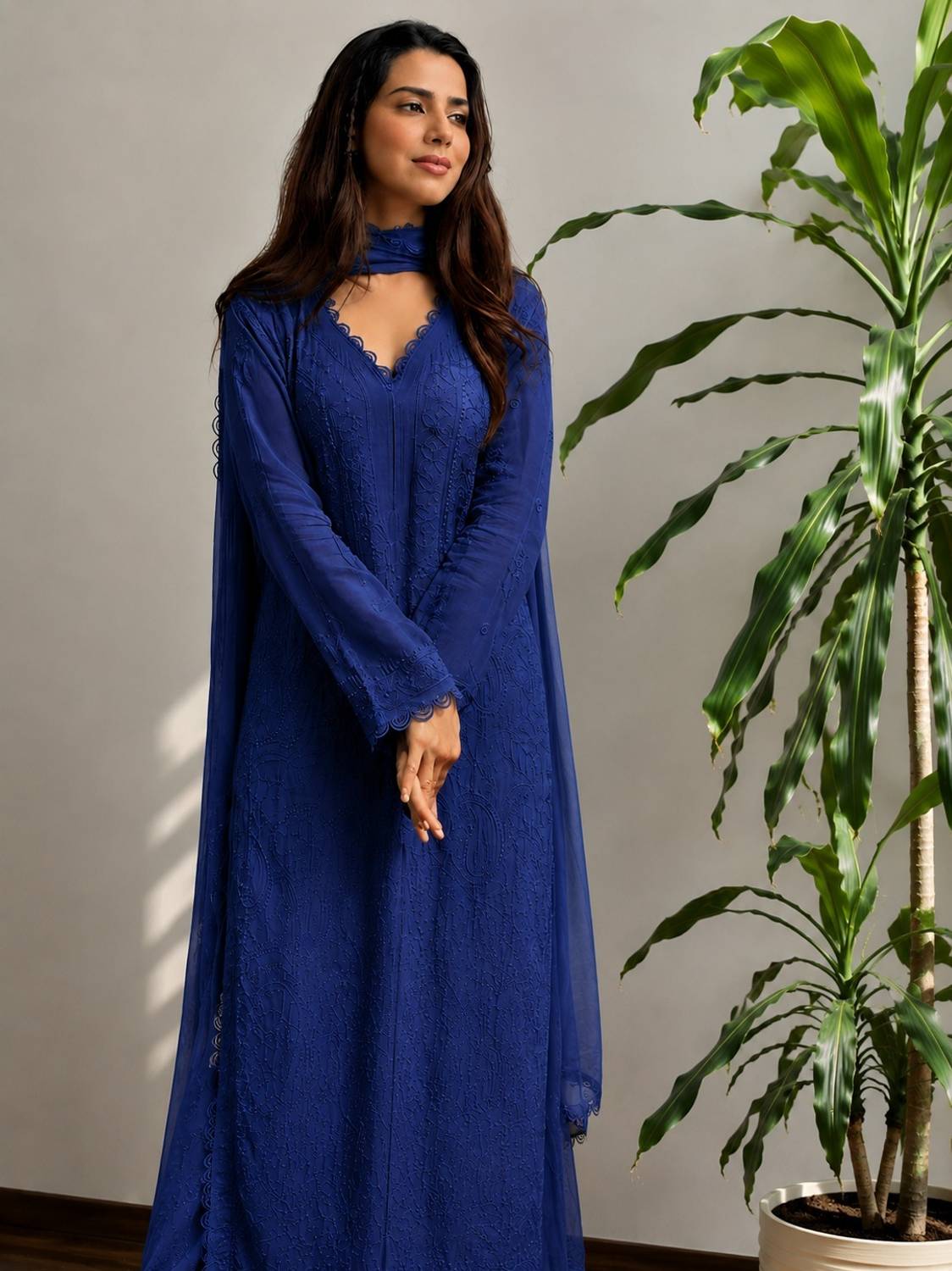 KUBRICKA Women Kurta Palazzo Dupatta Set 37 ml - Image 3