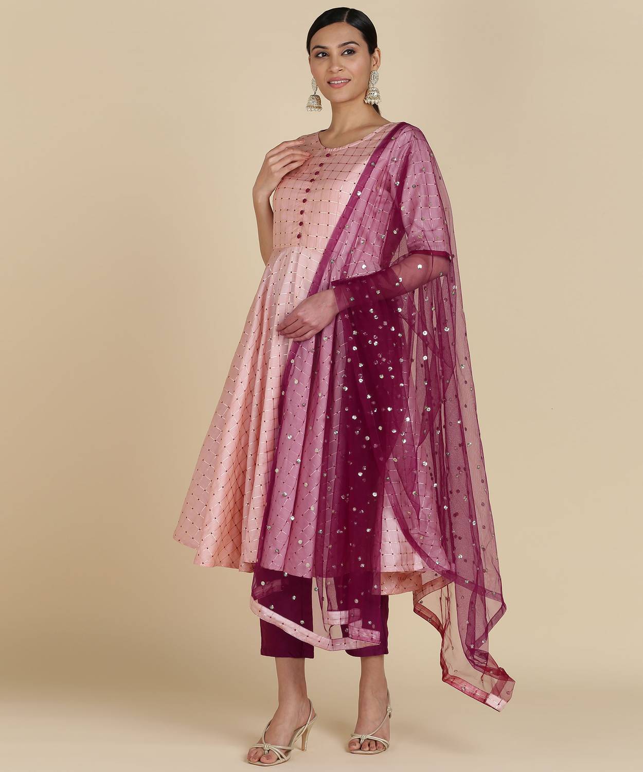 ANGITA Women Kurta Pant Dupatta Set