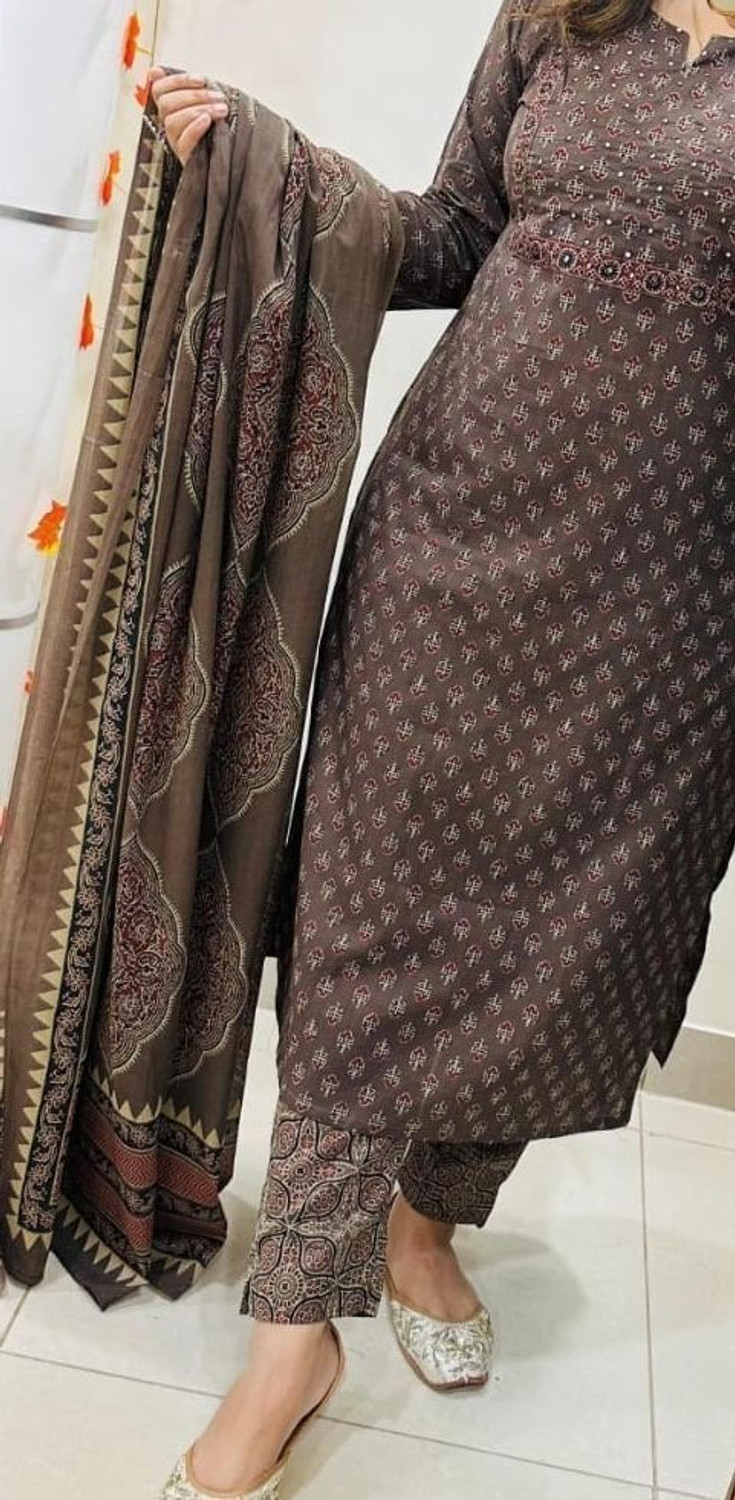 Image of FIONAL Women Kurta Pant Dupatta Set