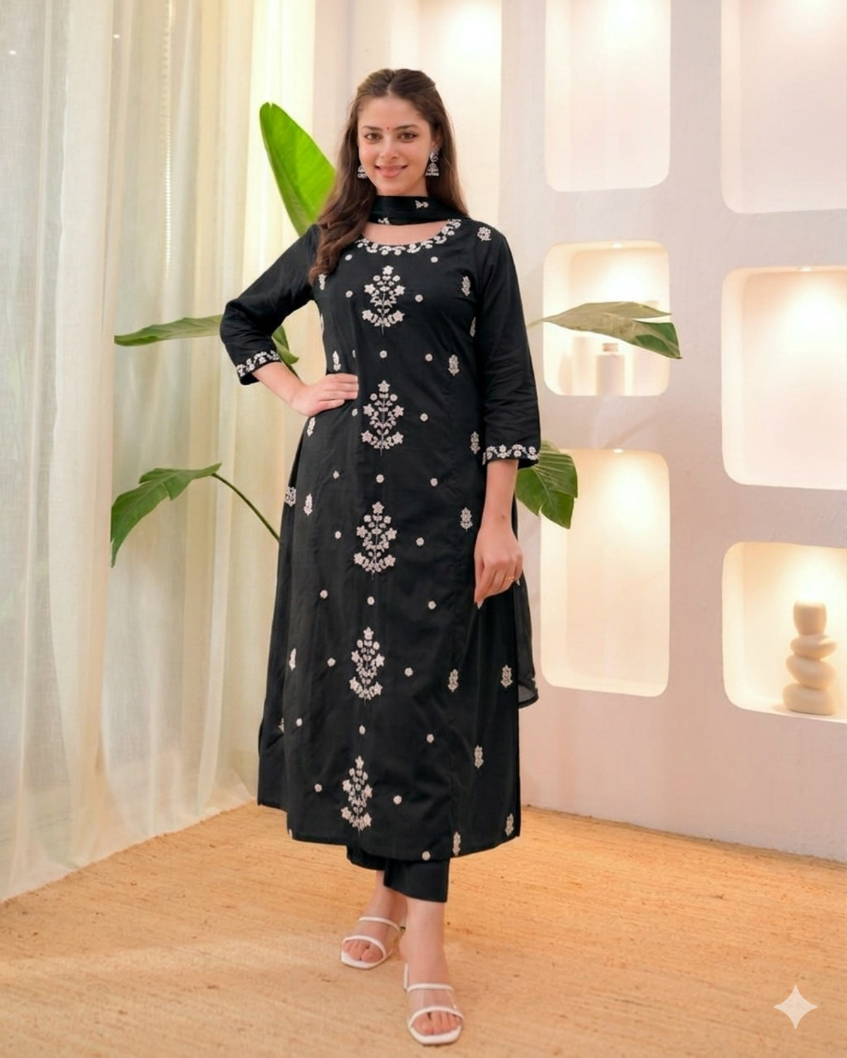 Image of Roop Women Kurta Pant Dupatta Set