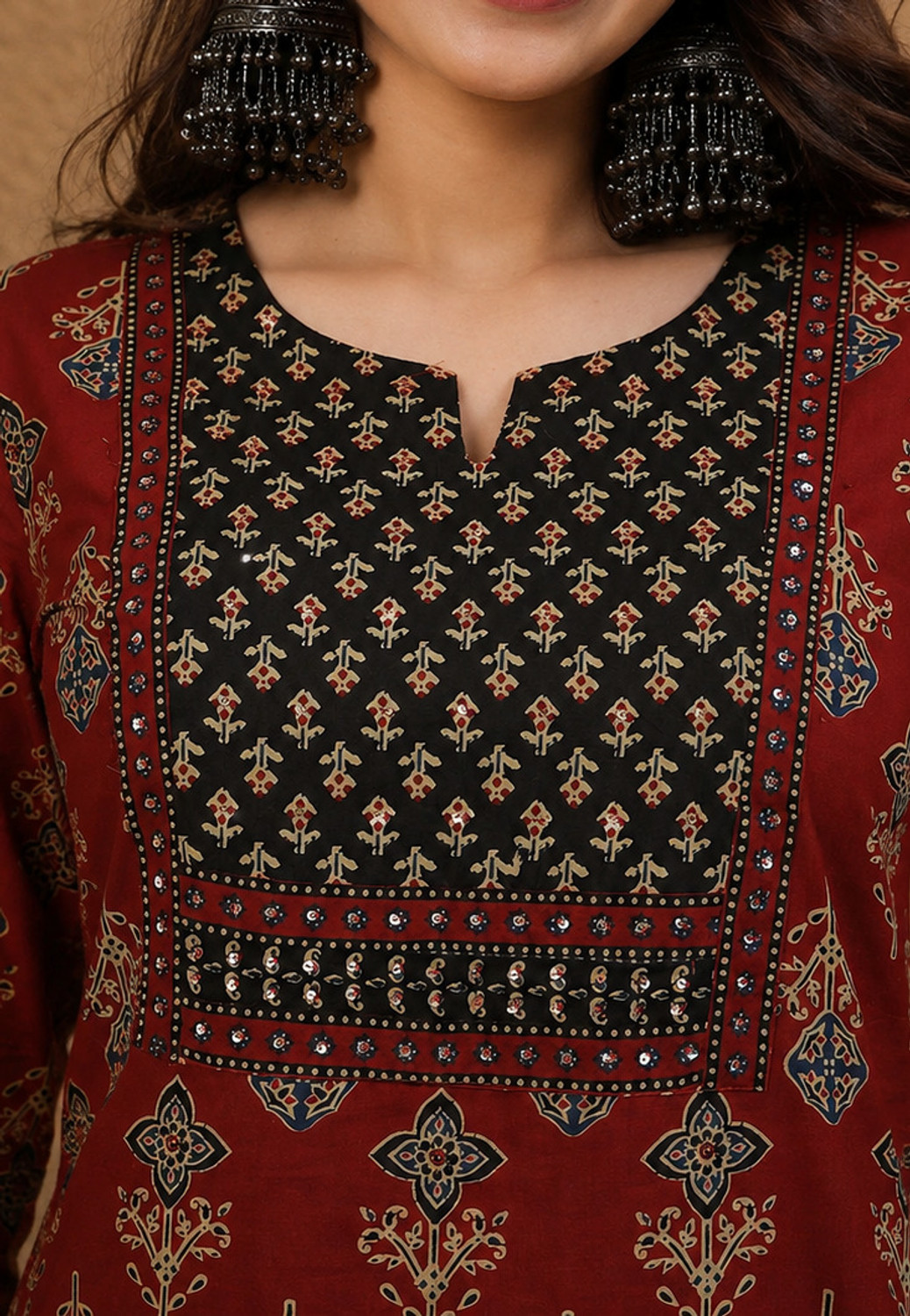 Image of S4K Women Kurta Palazzo Dupatta Set