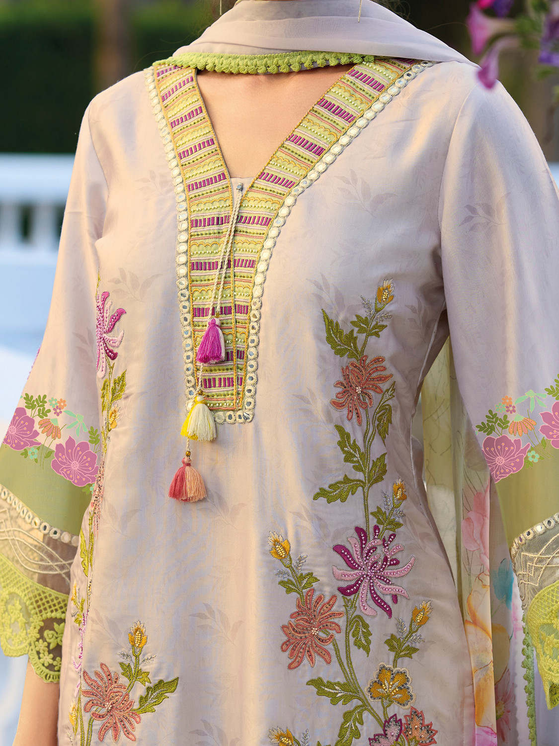 Image of Indo Era Women Kurta Pant Dupatta Set