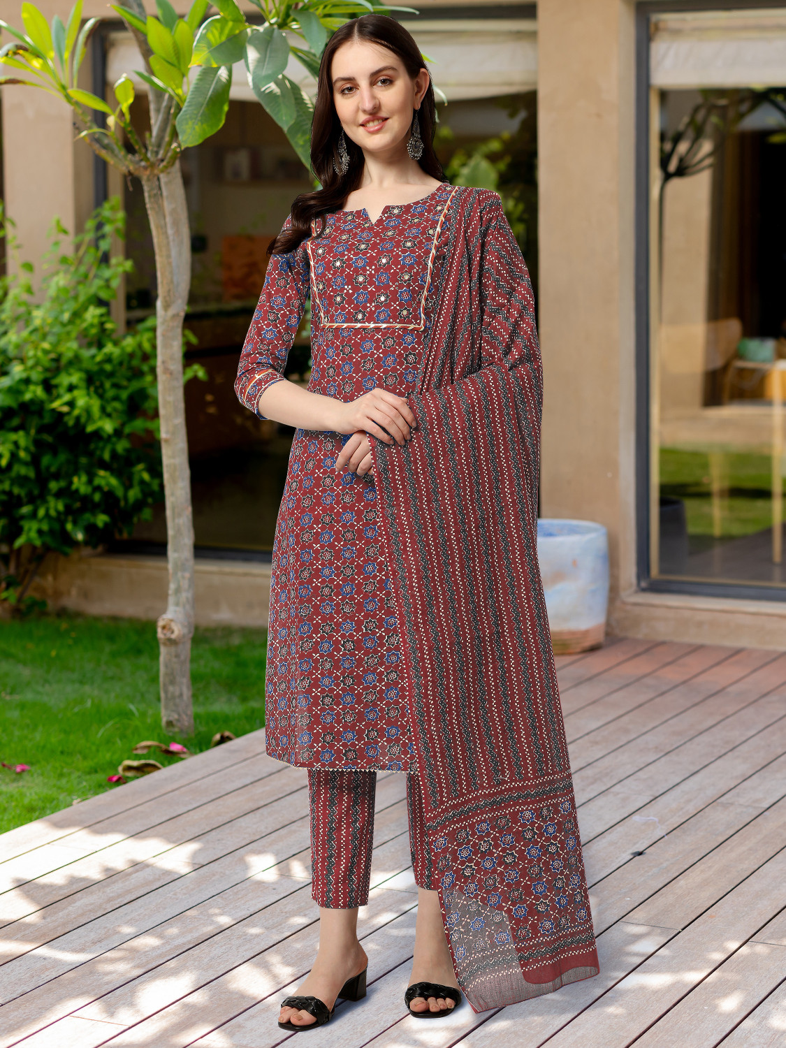 Image of MIRCHI FASHION Women Kurta Pant Dupatta Set