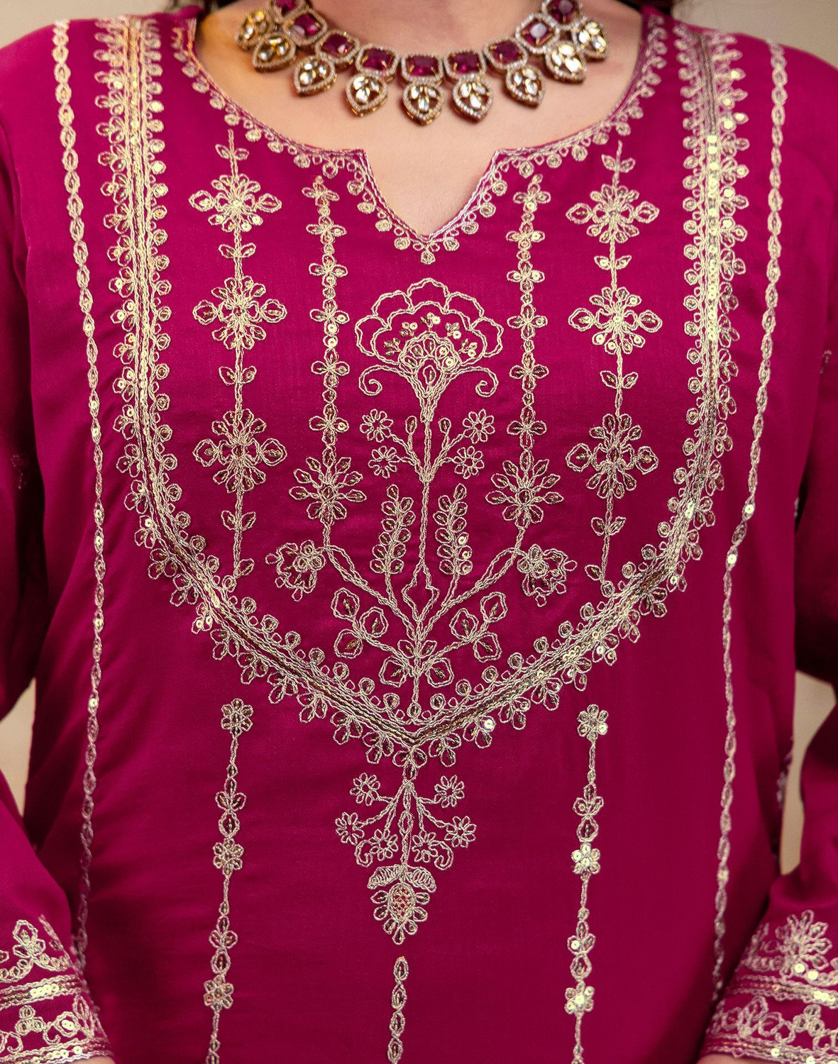 Image of Skylee Women Kurta Pant Dupatta Set