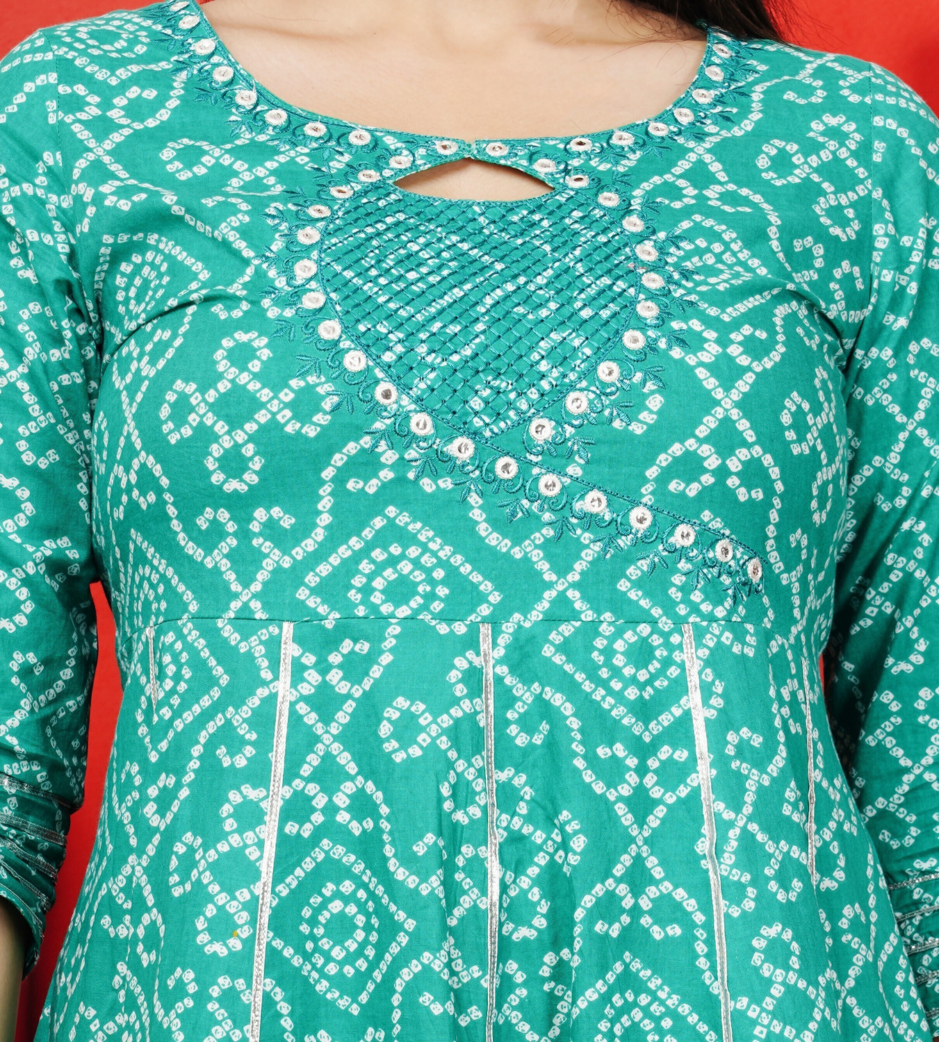 Image of Sanganer Export Women Kurta Pant Dupatta Set