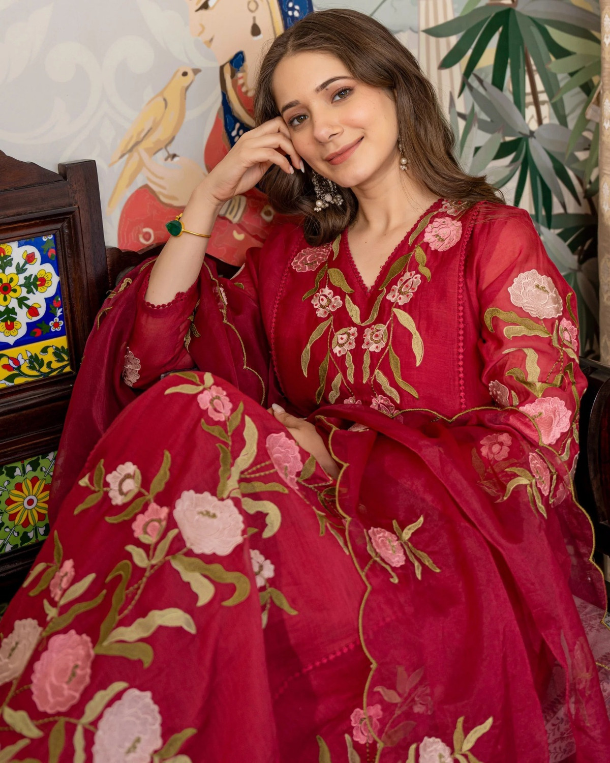 Image of KRUDRAENTERPRISE Women Kurta Pant Dupatta Set