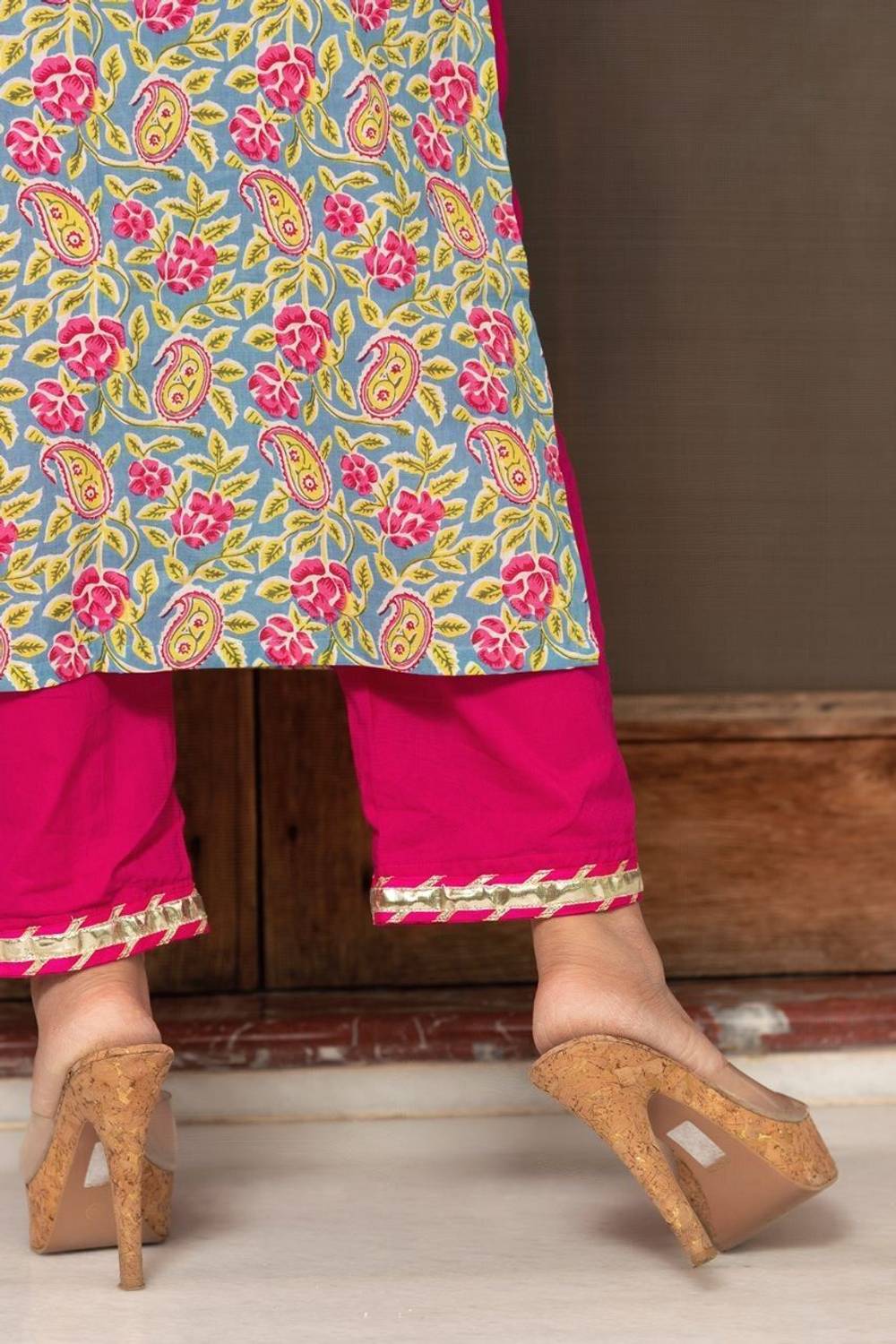 KAILASH Women Kurta Sharara Dupatta Set - Image 2