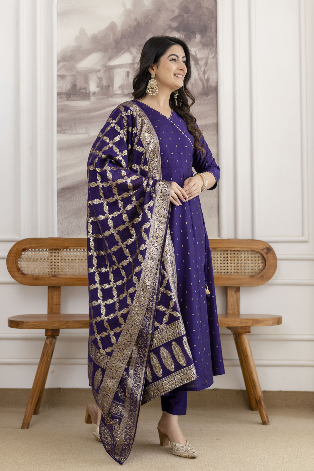 Image of berrylicious Women Kurta Pant Dupatta Set