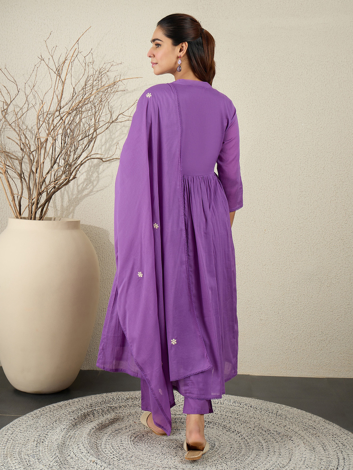 Image of Indo Era Women Kurta Pant Dupatta Set