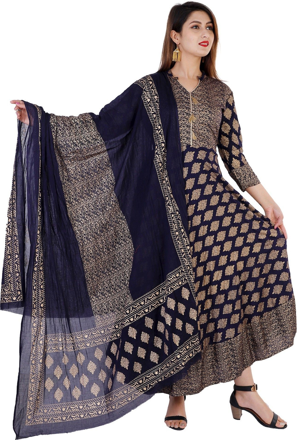 Image of Baba Kurti Women Kurta Dupatta Set