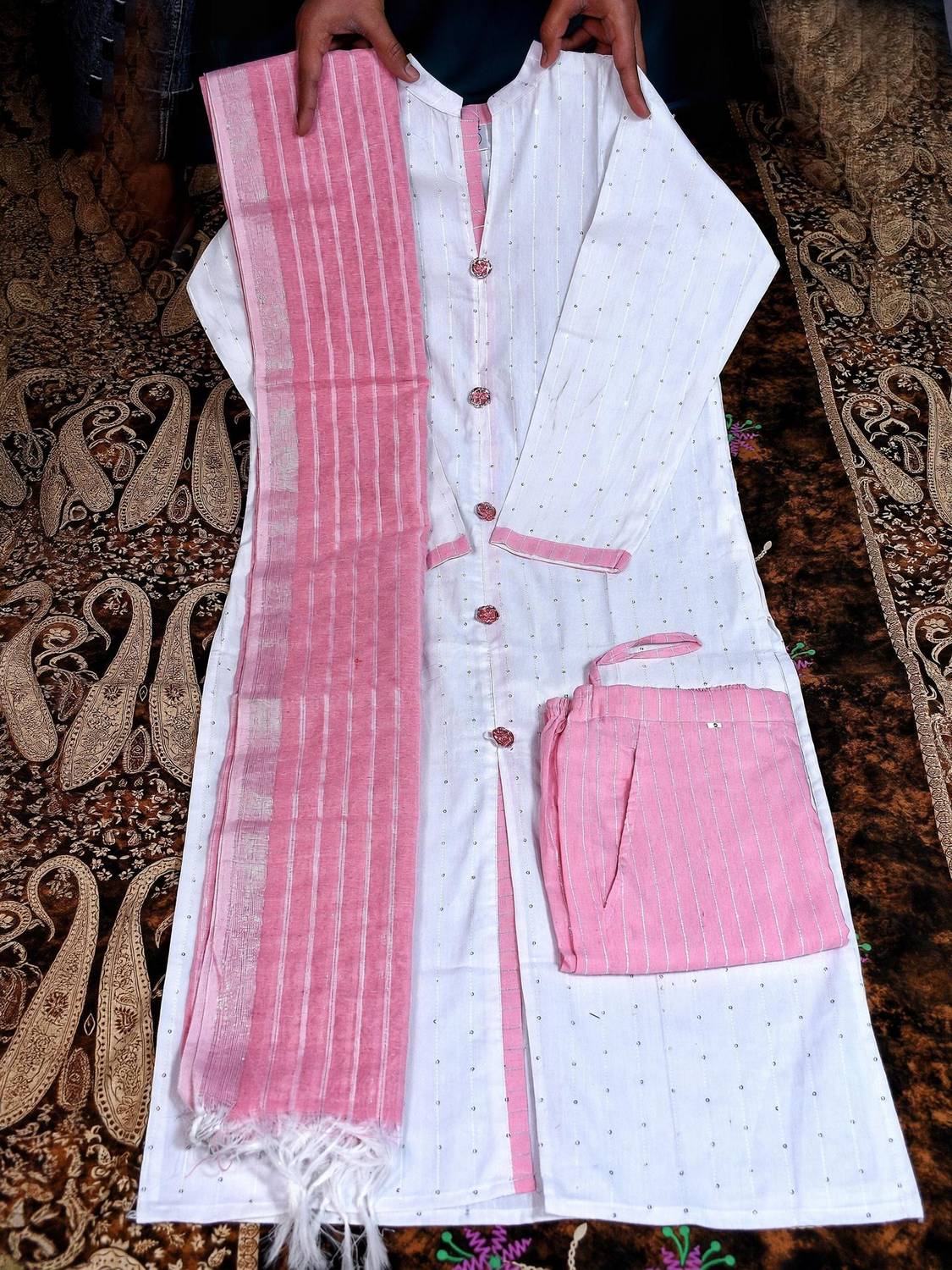 ADAN Women Kurti Pant Dupatta Set