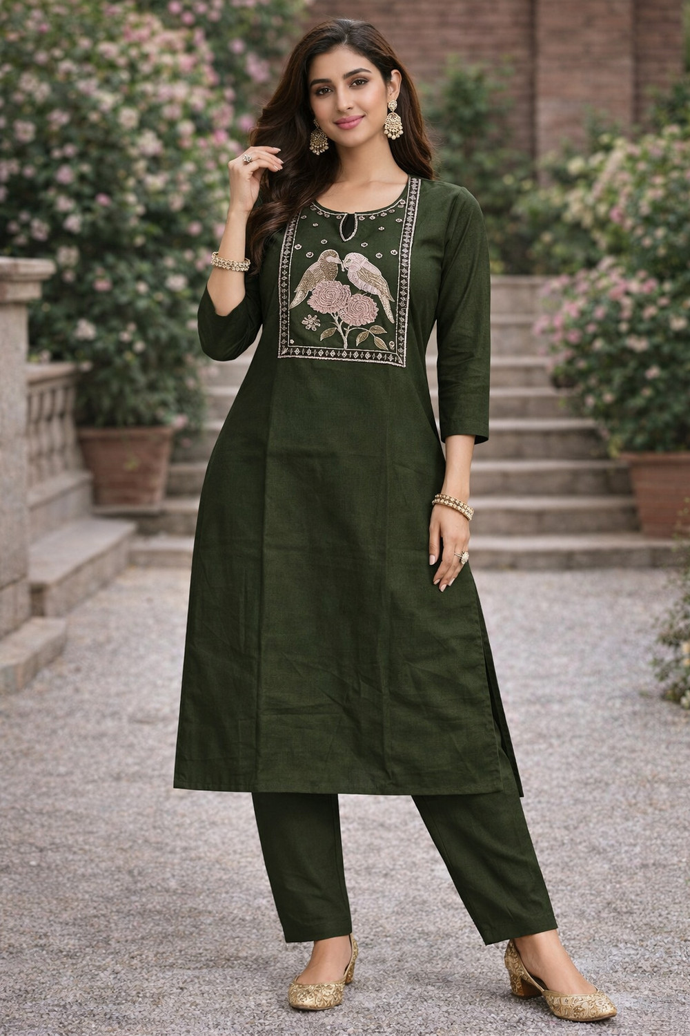 Image of Shree Shail Enterprise Women Kurta Pant Set