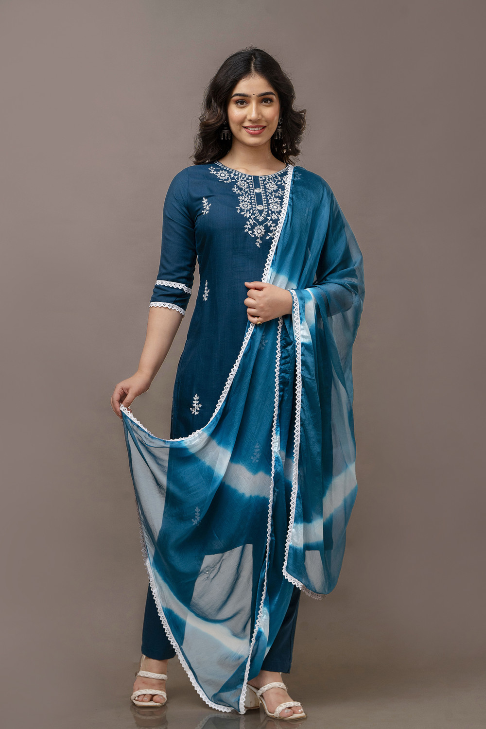 Image of Balyx Women Kurta Pant Dupatta Set