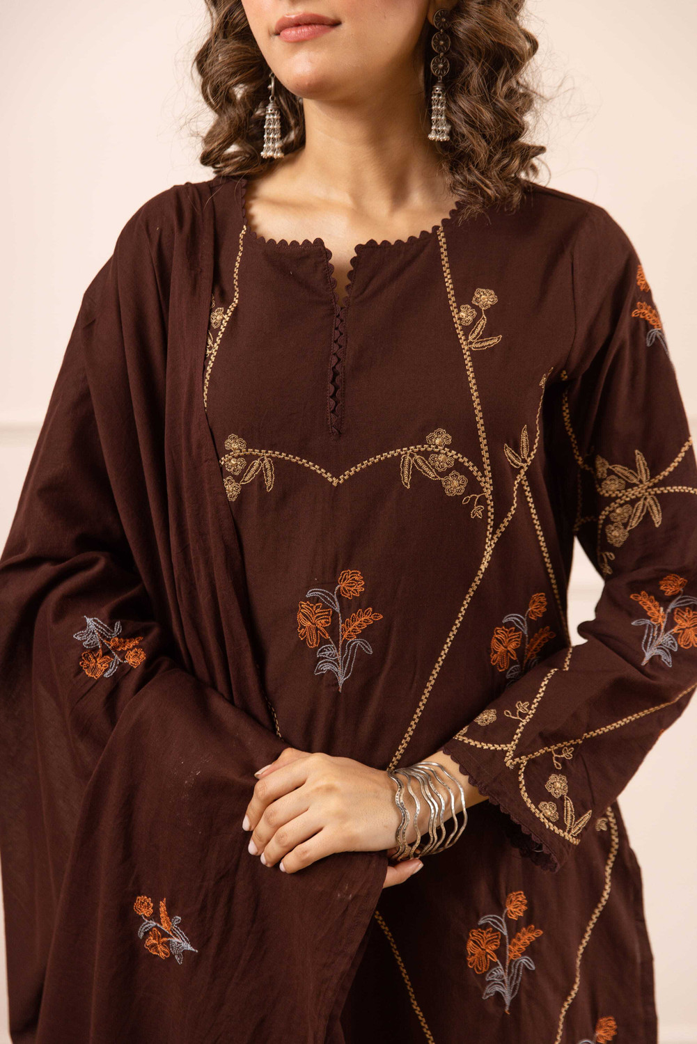 Image of Nehamta Women Kurta Pant Dupatta Set