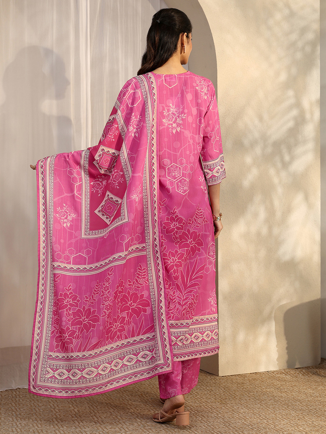 Image of LIBAS Women Kurta Pant Dupatta Set
