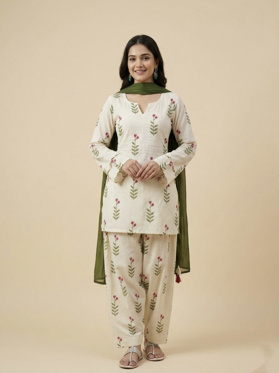 Image of DAX CREATION Women Kurta Salwar Dupatta Set