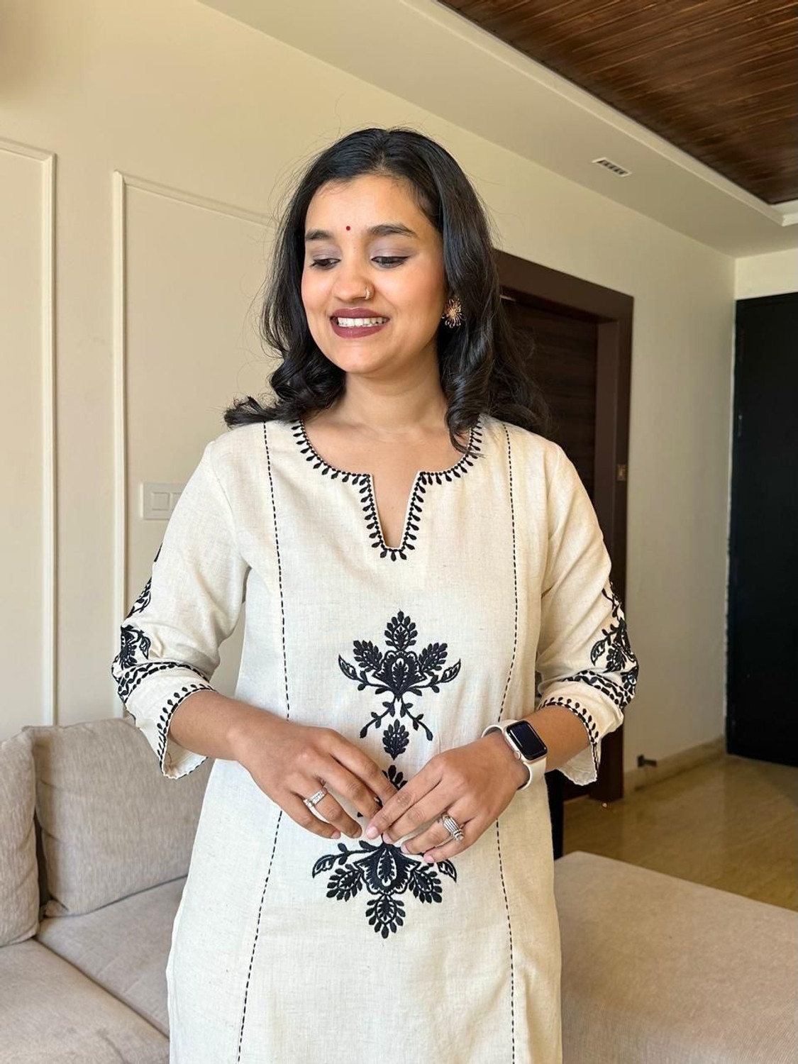 Image of ELEPANTS Women Kurti Palazzo Set