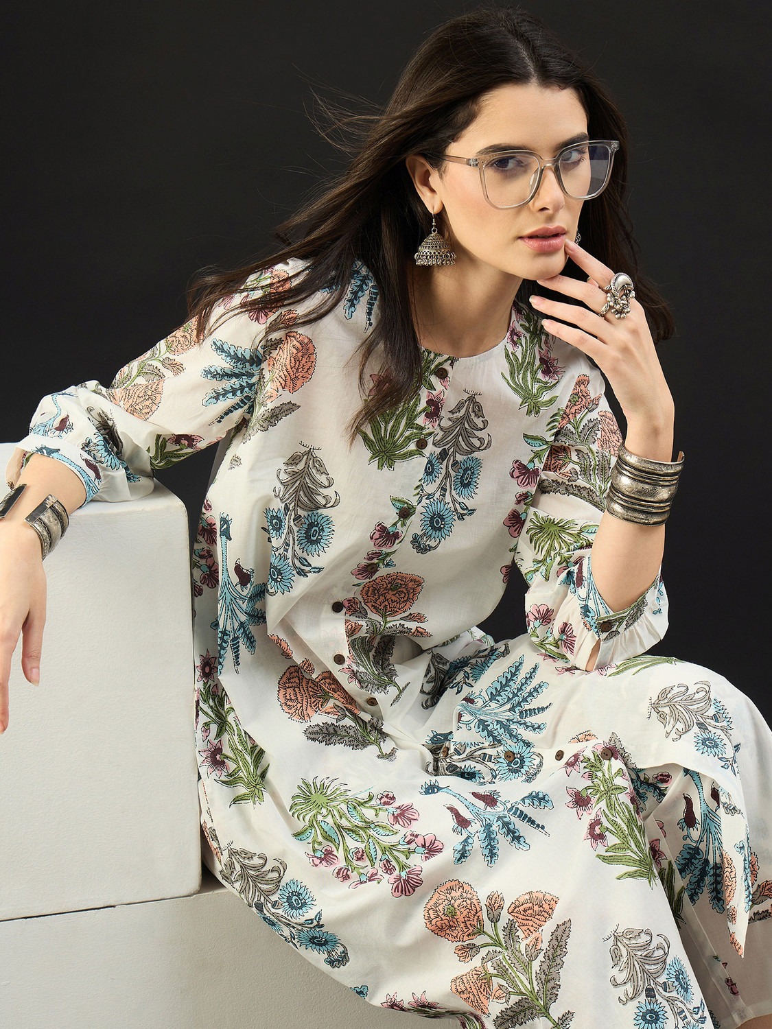 Image of Indo Era Women Kurta Pant Set