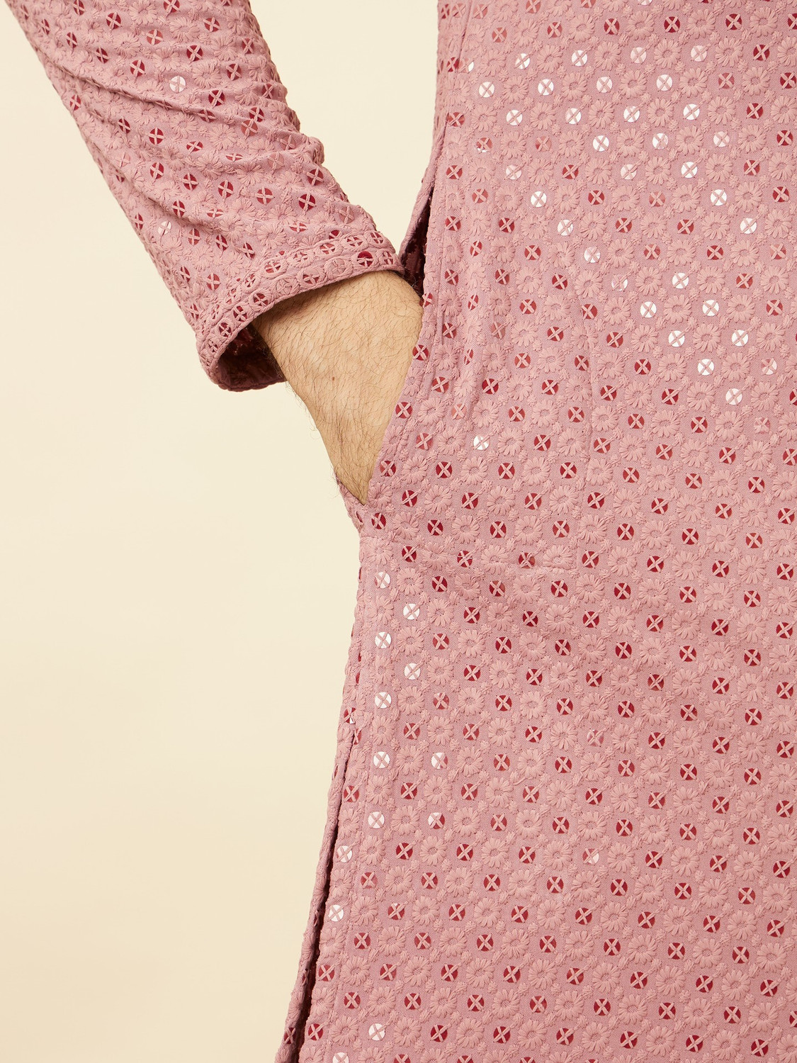 Image of MANYAVAR Men Kurta Pyjama Set