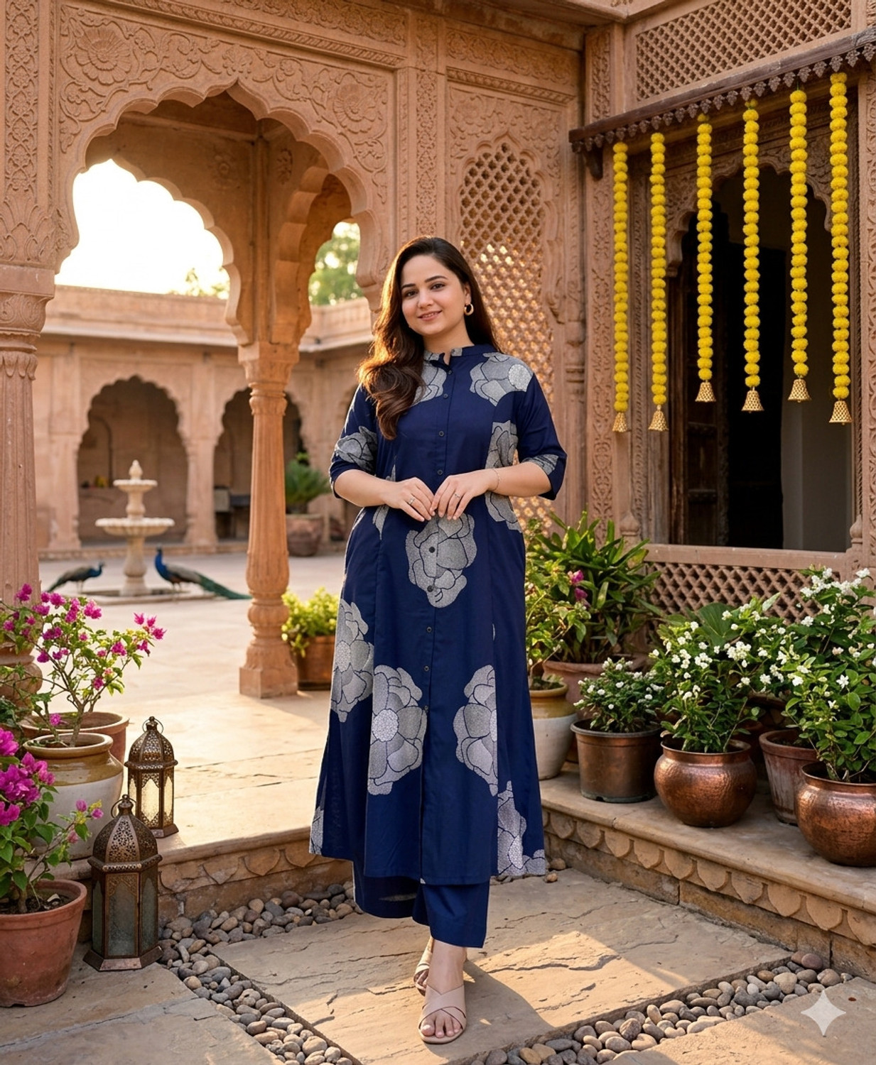 Image of Divastri Women Kurta Palazzo Set