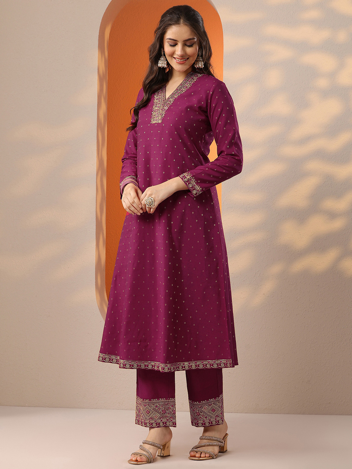 Image of LIBAS Women Kurta Pant Dupatta Set