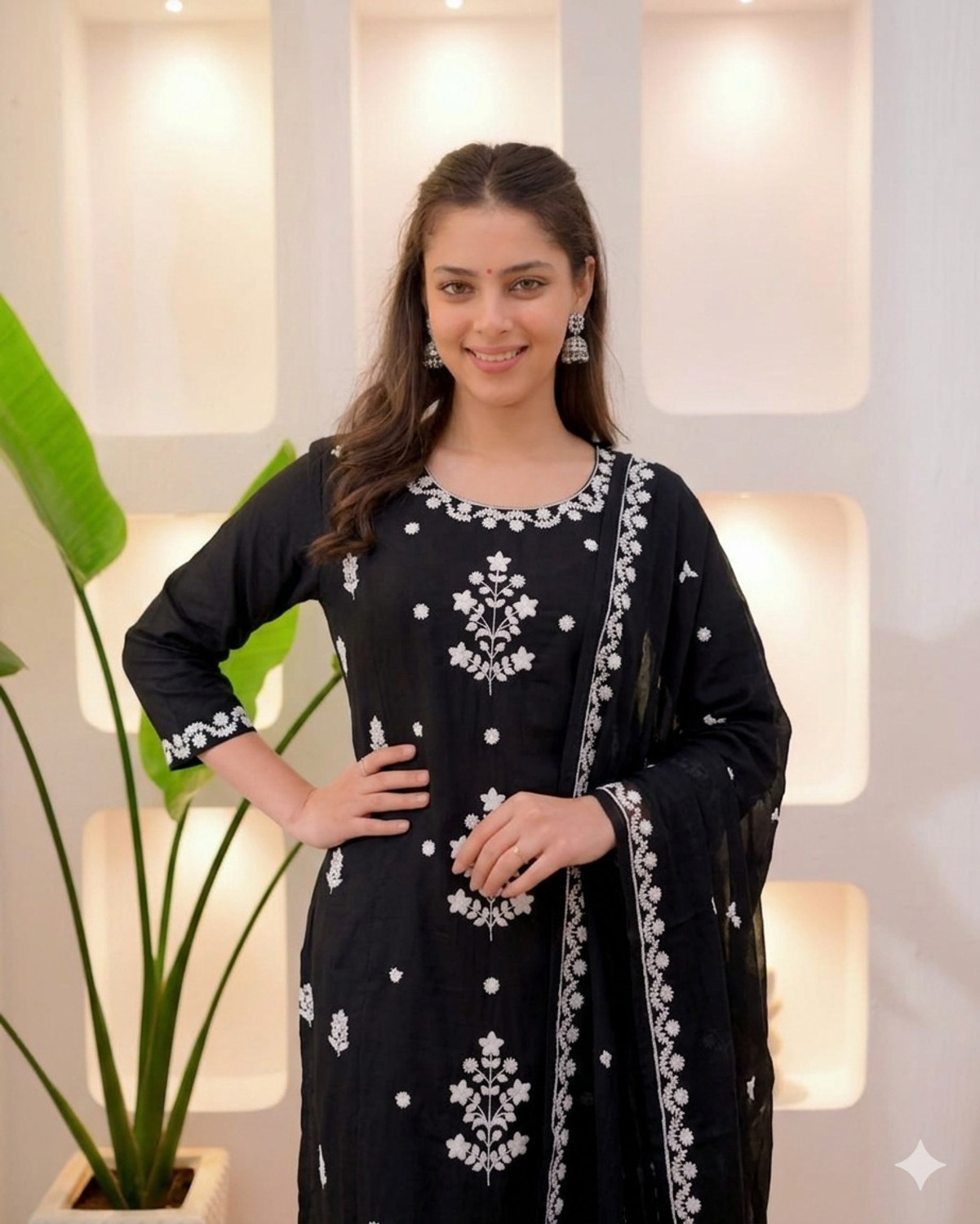 Image of Roop Women Kurta Pant Dupatta Set
