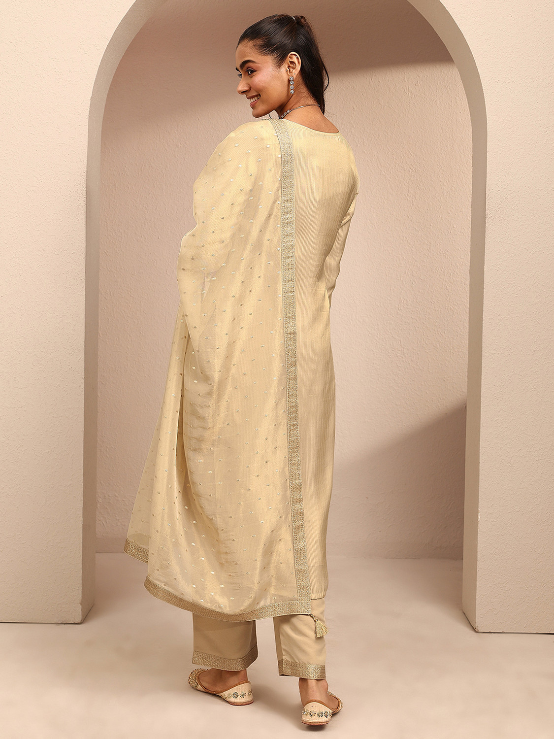 Image of LIBAS Women Kurta Pant Dupatta Set