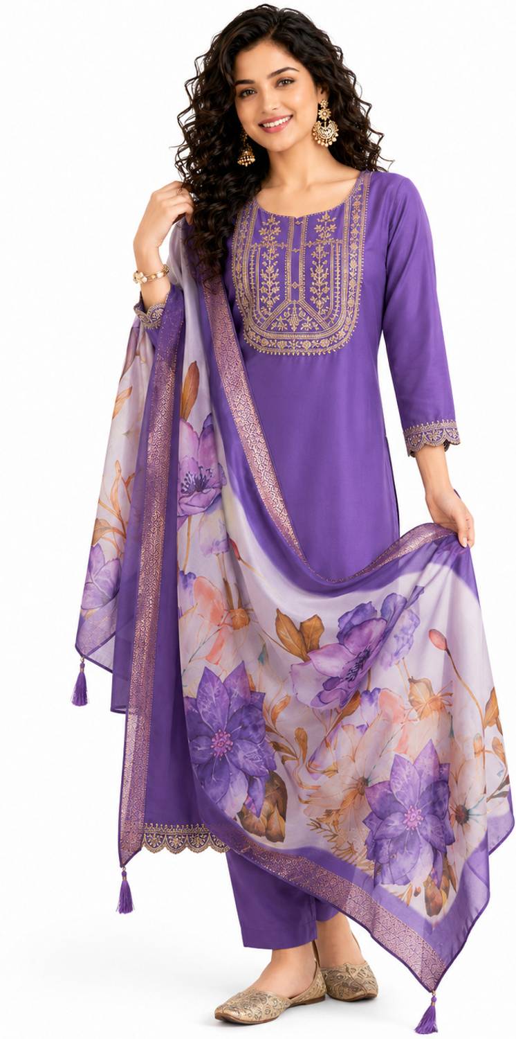 RUTSH FASHION Women Kurta Pant Dupatta Set
