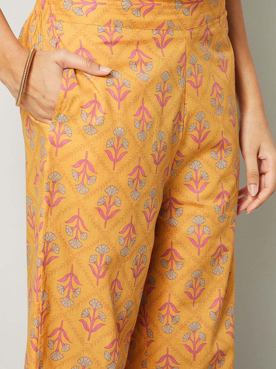 Image of Melange by Lifestyle Women Kurta Palazzo Dupatta Set
