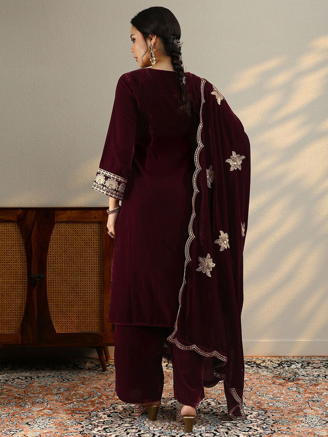 Image of LIBAS Women Kurta Pant Dupatta Set
