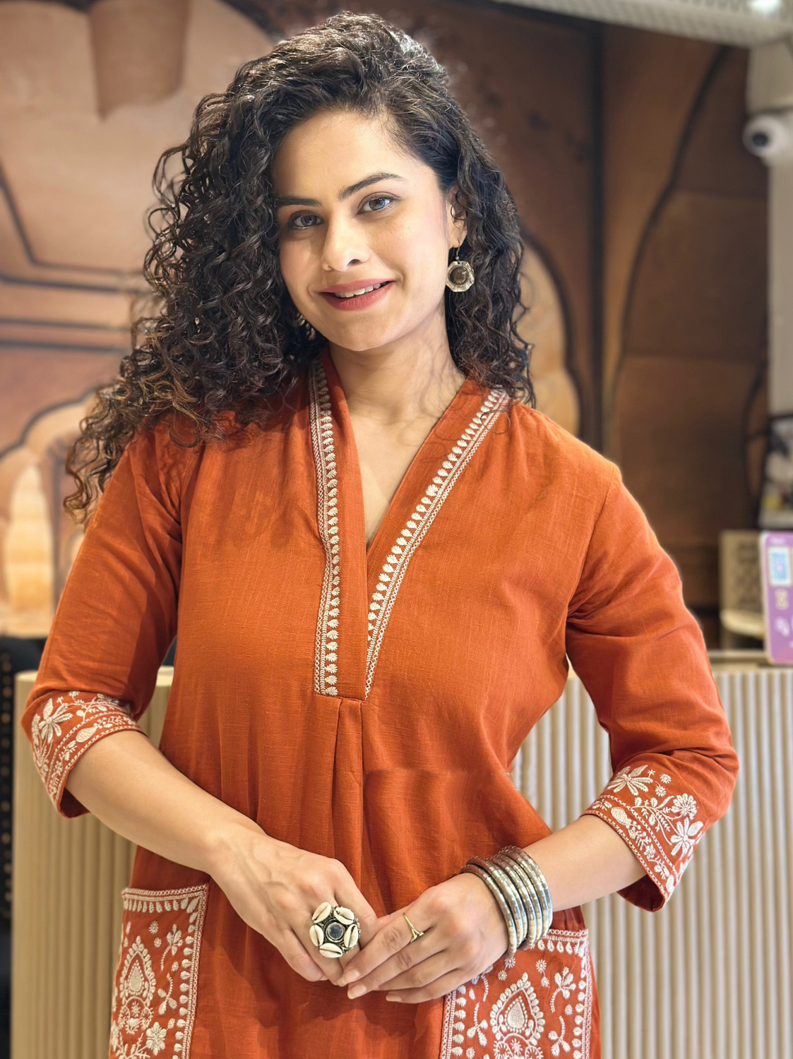 Image of AADHYATREND Women Kurta Pant Set