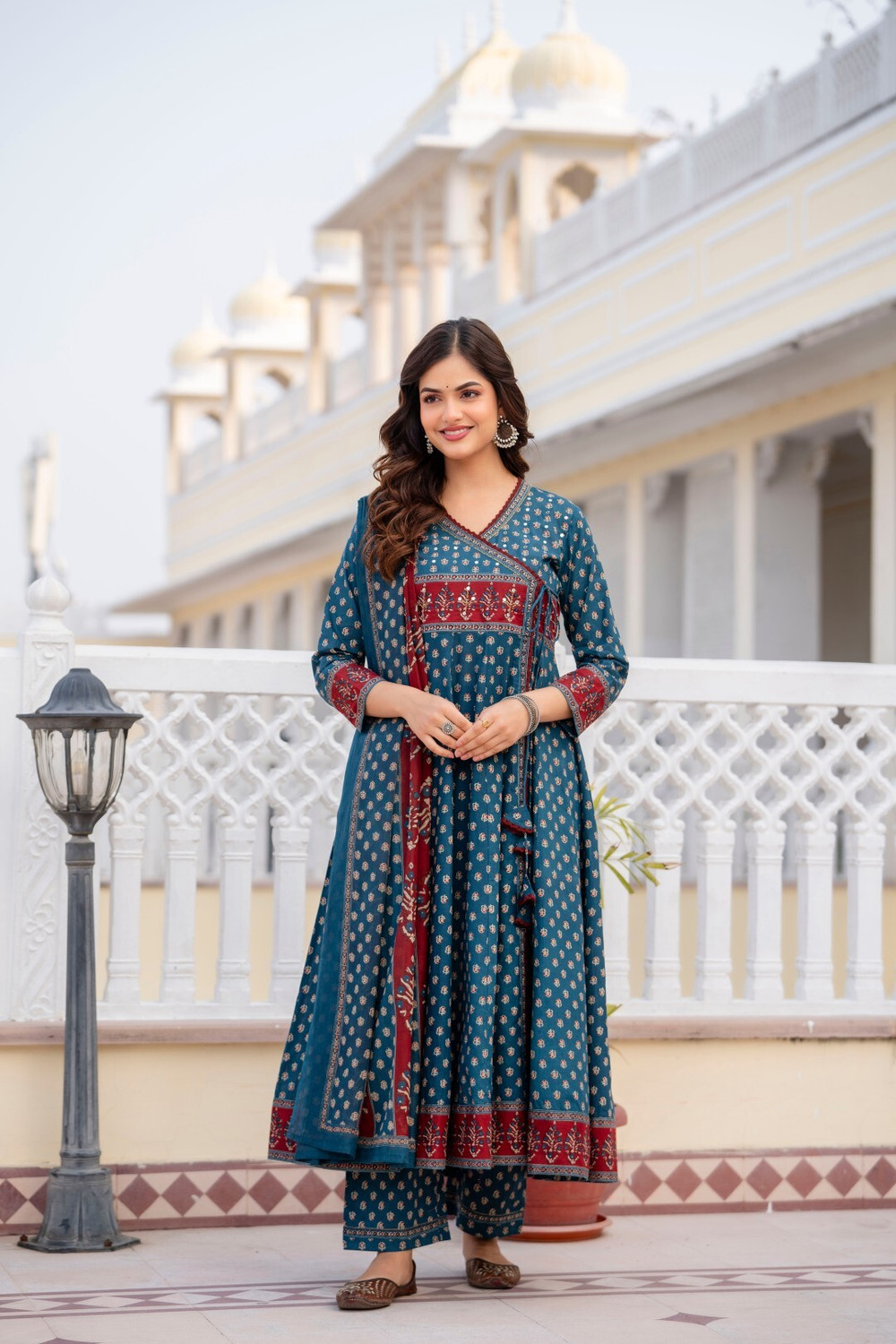 Image of ANOUK Women Kurta Palazzo Dupatta Set