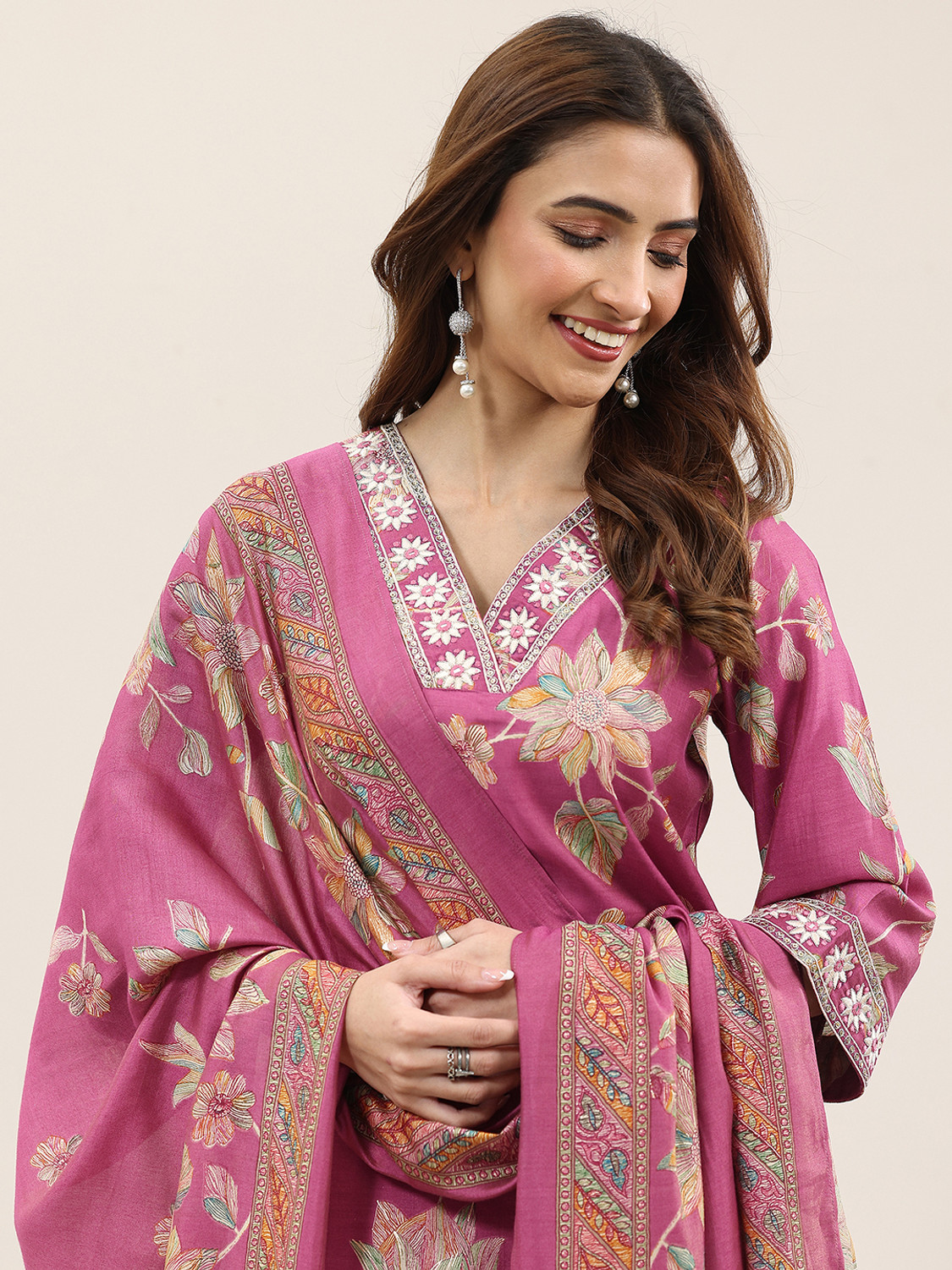 Image of LIBAS Women Kurta Pant Dupatta Set