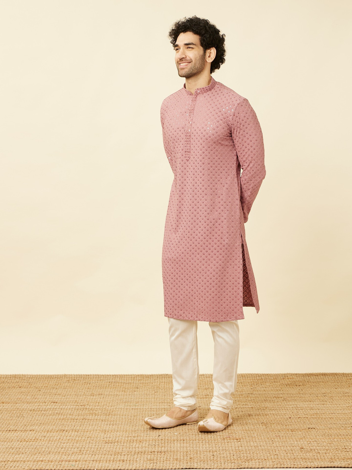 Image of MANYAVAR Men Kurta Pyjama Set