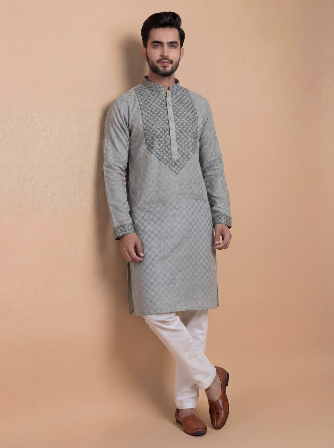 Image of Tibra Collection Men Kurta Pyjama Set