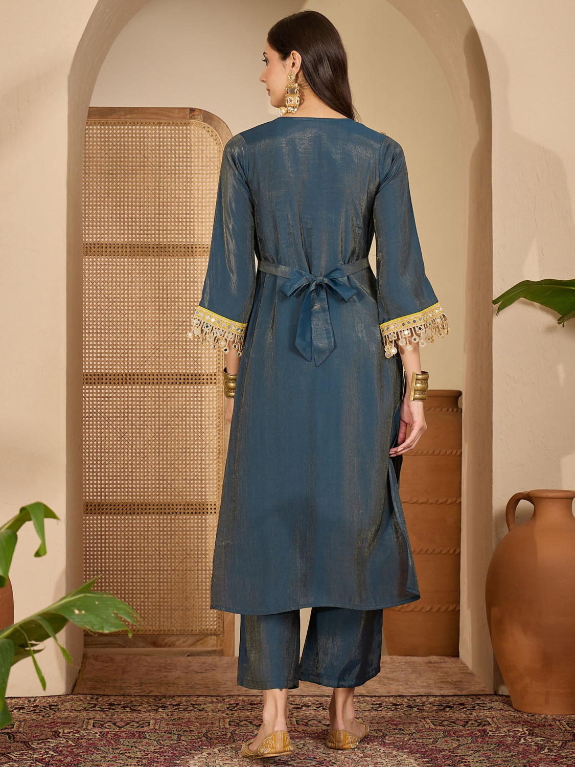 Image of Youthnic Women Kurta Palazzo Set