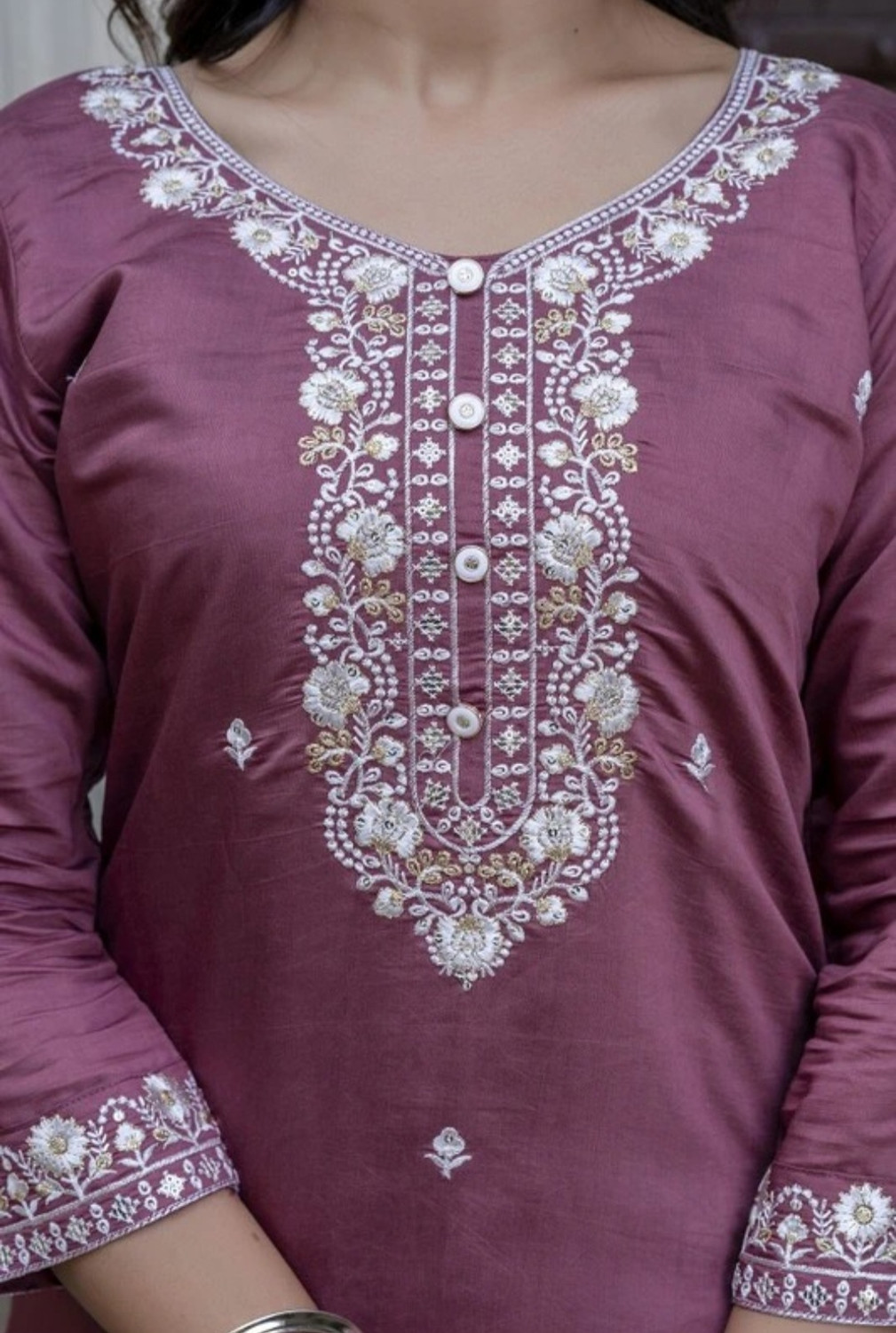 Image of SAAVARIYA Fashion Embroidered Kurta, Trouser /Pant & Dupatta Set