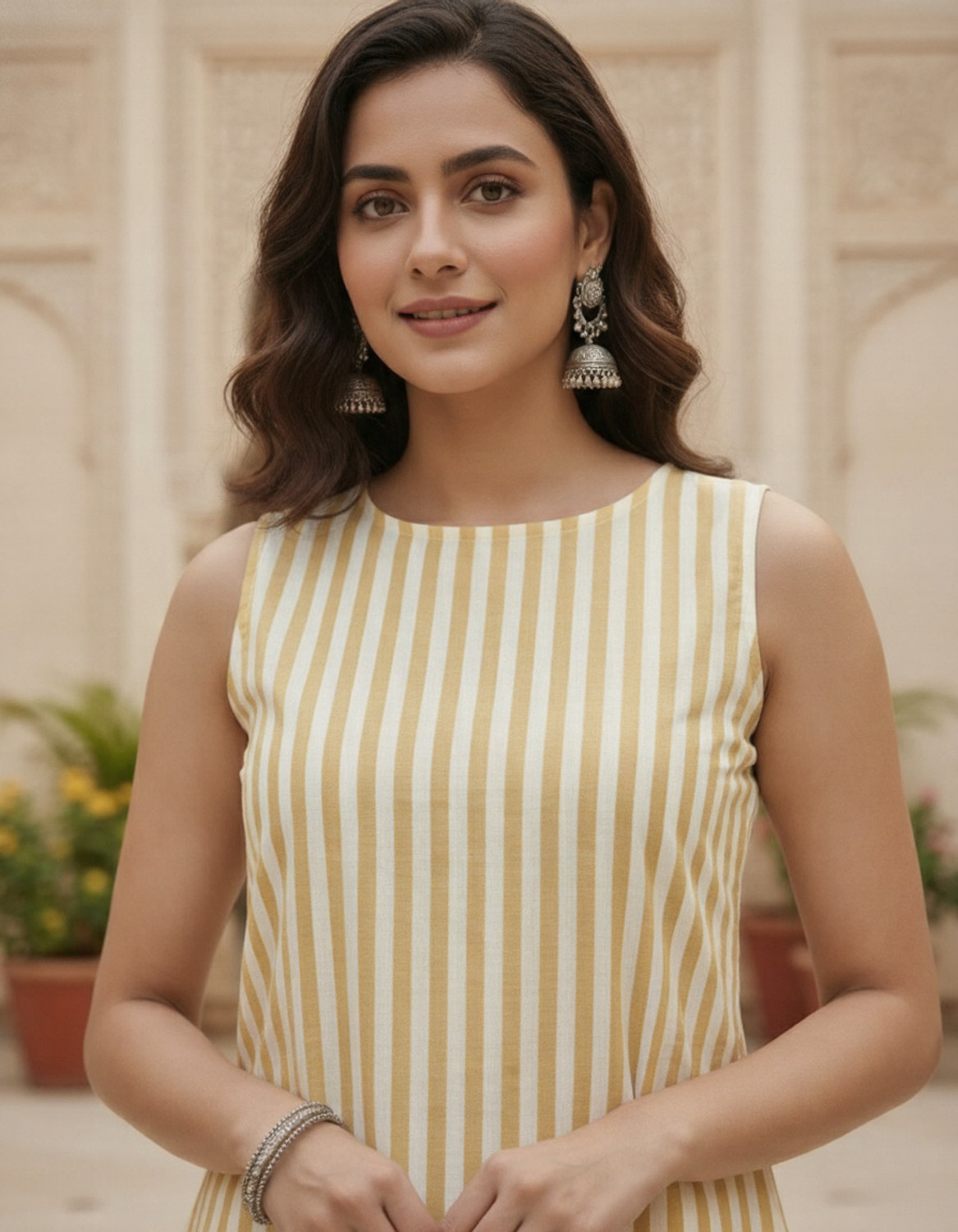 Image of Printora Women Kurta Palazzo Set