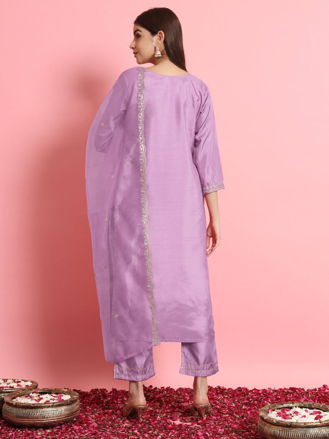 Image of VredeVogel Women Kurta Pant Dupatta Set