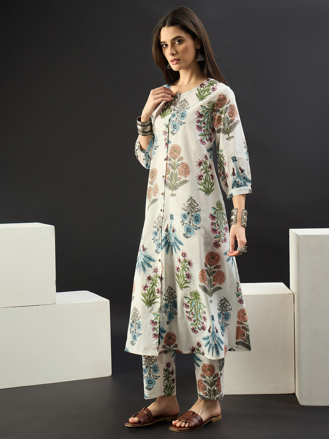 Image of Indo Era Women Kurta Pant Set