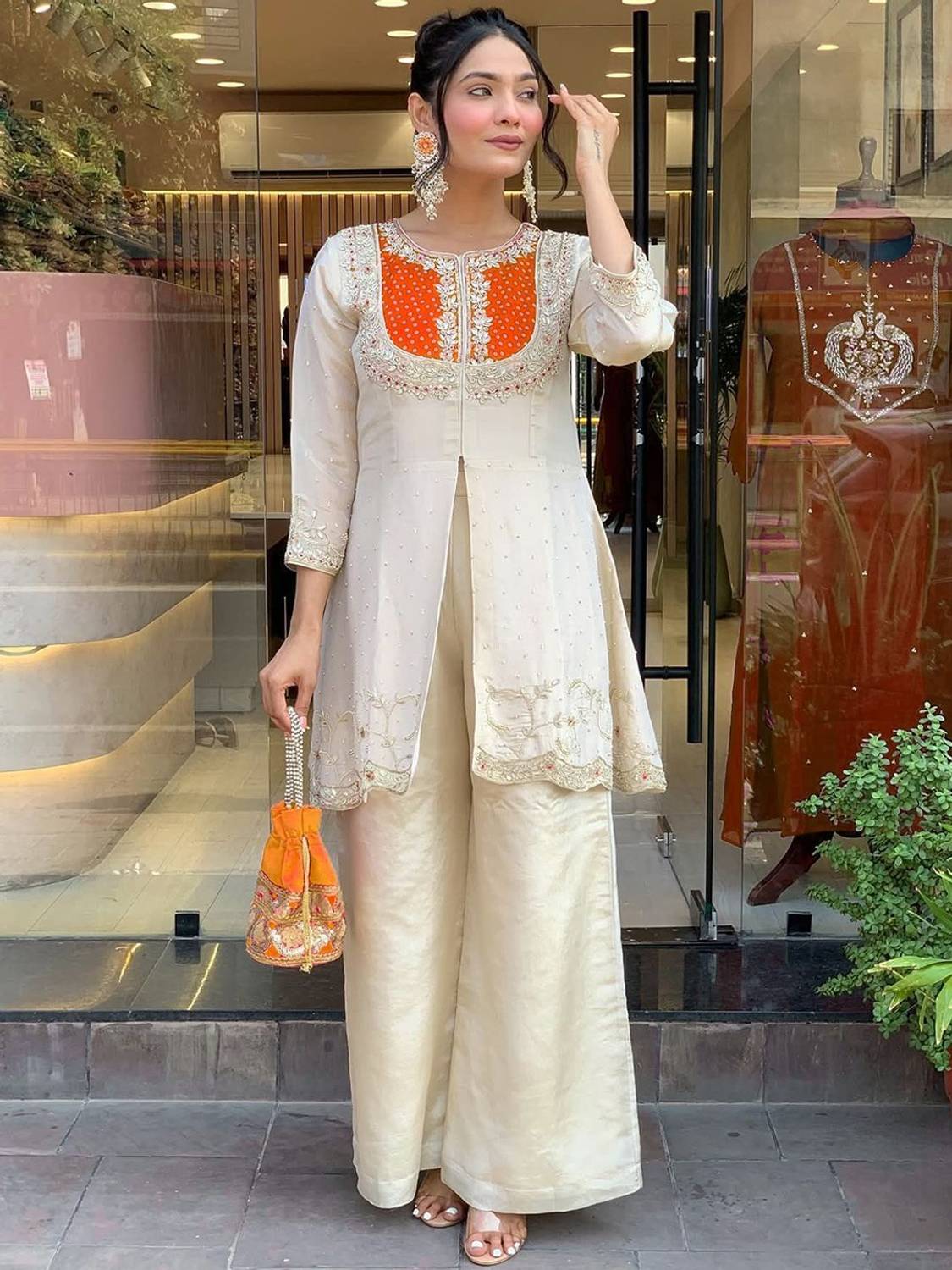 BOONGLAOOWEAR Women Kurti Palazzo Set