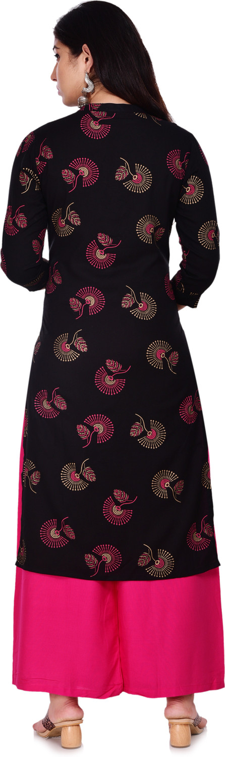 Image of TRUE WORLD Women Viscose Rayon Kurta Palazzo Set