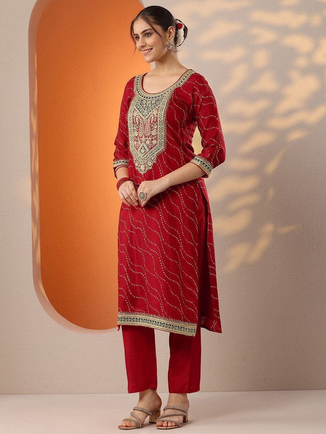 Image of LIBAS Women Kurta Pant Dupatta Set